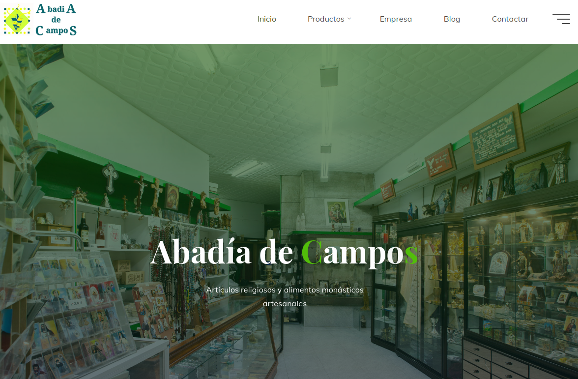 inicio web abadiadecampos 